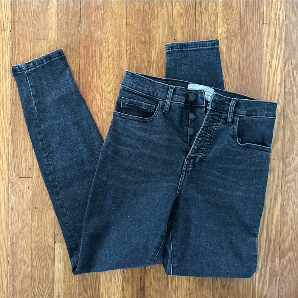 Everlane Authentic Stretch High-Rise Skinny Button Fly
